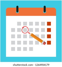 Choose a holiday in advance in the calendar , Appointment schedule in advance, Reminder agenda. Design by Inkscape.