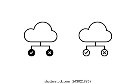 Choose icon design with white background stock illustration
