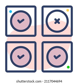 choose Icon. User interface Vector Illustration, As a Simple Vector Sign and Trendy Symbol in Line Art Style, for Design and Websites, or Mobile Apps,