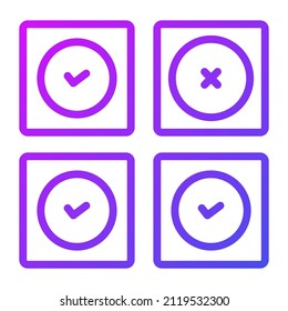 elija Icono. Ilustración vectorial de interfaz de usuario, como signo vectorial simple y símbolo de moda en estilo de arte de línea, para diseño y sitios web, o aplicaciones móviles,