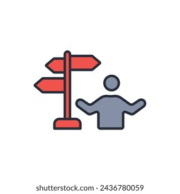 choose icon. vector.Editable stroke.linear style sign for use web design,logo.Symbol illustration.