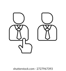 Elegir icono con fondo blanco Vector ilustración de stock