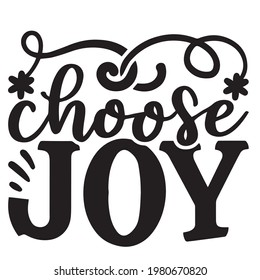 Choose Joy Background Inspirational Positive Quotes Stock Vector ...