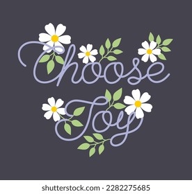 choose joy, graphic t shirt vector designs and other uses.