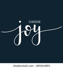 Choose Joy Christian Quotes Hand Drawn Stock Vector (Royalty Free ...