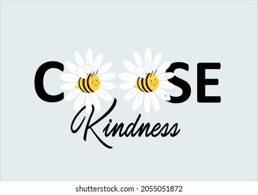 Choose Kindness Bee Vector Art Design Hand Drawn