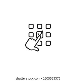 Choose Option Icon - Black