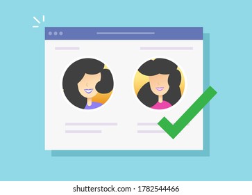 Choose people online on digital website app as human resources work or find candidate on web casting, person management assess, idea of internet dating and girl partner selecting for relationship