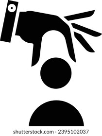 Choose pic solid and glyph vector illustration