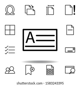 choose, text, box icon. Can be used for web, logo, mobile app, UI, UX