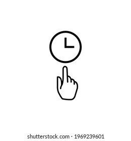 choose time icon, eps 10