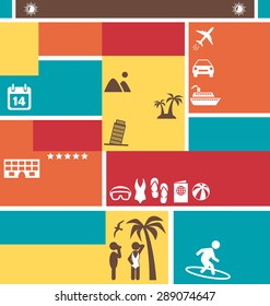Choose Your Best Summer Vacation. Tourist Vector Brochure