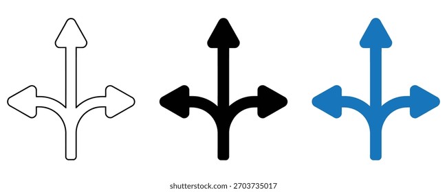 Choose your path with these arrow icons offering different directions, perfect for decisions, planning, strategy, and clear navigation guidance