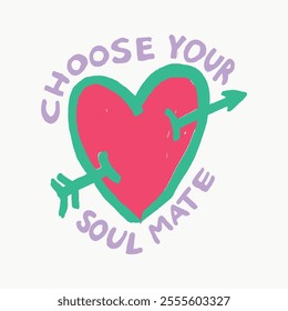 Choose Your Soulmate Graphic Tees for Kids Tshirt Artwork print