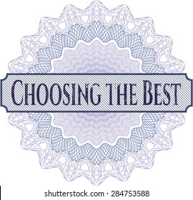 Choosing the Best abstract rosette