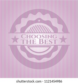 Choosing the Best realistic pink emblem