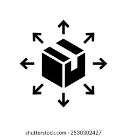 choosing the best route and vector symbol. Vector illustration.
