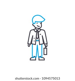 Choosing further actions linear icon concept. Choosing further actions line vector sign, symbol, illustration.