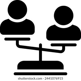 elegir icono de glifo ilustración vectorial