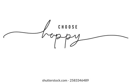 Choosing happy text font calligraphy hand written script object icon black color shopping choice business relaxation beautiful success sale survey togetherness fashion choose happy rating love face  