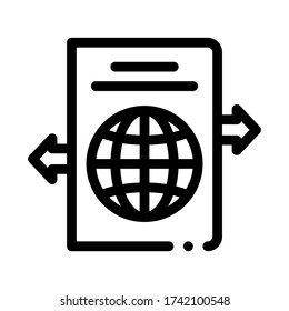 elegir el lugar al que ir vector de iconos. escogiendo el lugar a donde ir. ilustración de símbolo de contorno aislado