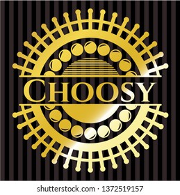 Choosy Gold Emblem Or Badge