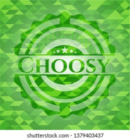 Choosy Green Mosaic Emblem