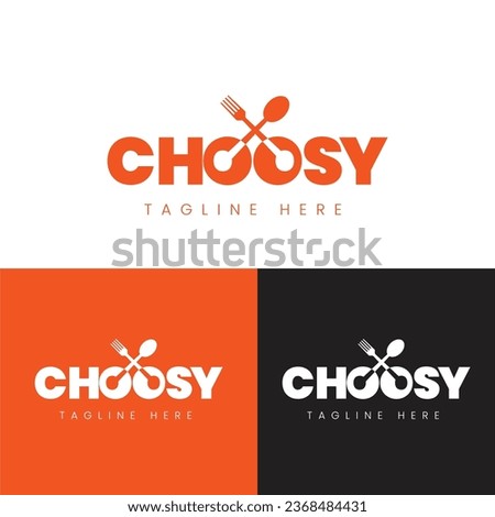 Choosy Logo Design Vector Template for A Restaurant.