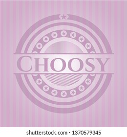 Choosy Vintage Pink Emblem