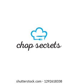 chop chef hat logo design