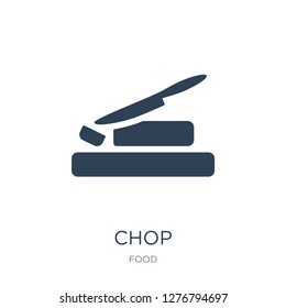chop icon vector on white background, chop trendy filled icons from Food collection, chop vector illustration