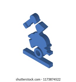 Chop isometric left top view 3D icon