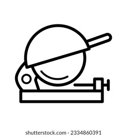 Chop saw tools icon vector design illustration 