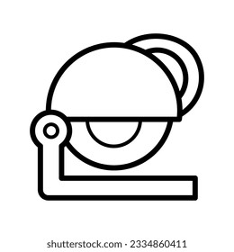 Chop saw tools icon vector design illustration 