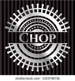 Chop silvery emblem