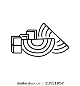 Icono de línea de color de remolacha recortada. Verdura natural. Pictograma para página web, aplicación móvil, promoción.