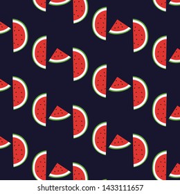 chopped watermelon pattern trozos sandia 