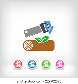 Chopped wood
