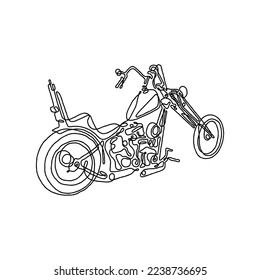 Diseño de ilustración de vector de línea abstracta de la bicicleta de helicóptero