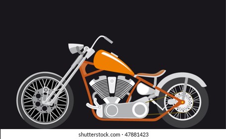 chopper, bobber, vector