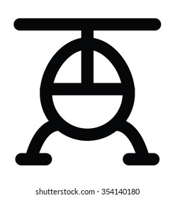 Chopper Bold Line Vector Icon 