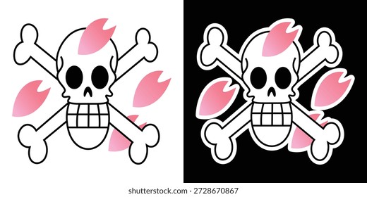Bandera del personaje de Chopper en dibujos animados de One Piece