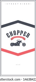 chopper custom motorcycle bike flyer brochure poster template