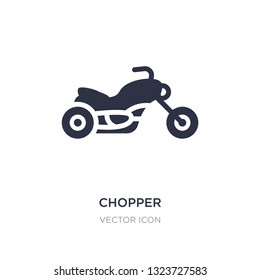 chopper icon on white background. Simple element illustration from Transport concept. chopper sign icon symbol design.