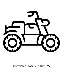 Chopper-Symbol-Umrandungsvektor. Sicherheitsausrüstung. Perfecto Moto