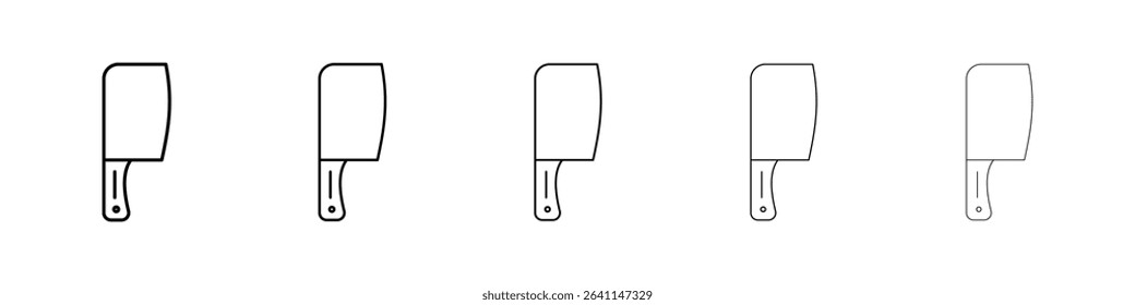 Chopper knife icon concept. graphic design, logo, Web, UI.