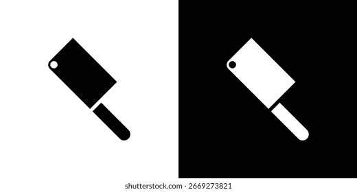 Icono de cuchillo picador en Vector sólido negro plano
