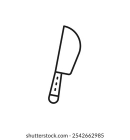 Icono del cuchillo del helicóptero aislado en el fondo blanco