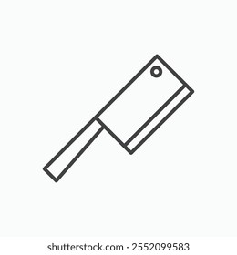 Icono de cuchillo picador. icono de Vector de estilo de línea.