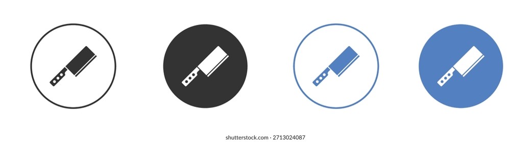 Chopper knife icon simple minimalist Vector EPS